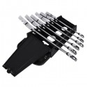 6 Piece Flexible Wrench Reversible Ratcheting Combination Wrench Set