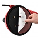 750W Stretchable Drywall Sander Kit with LED Lamp US Plug Red