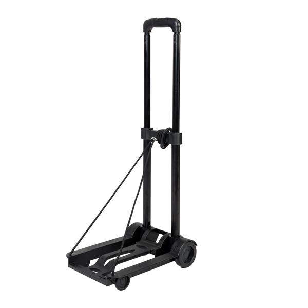 Portable Mini Folding Luggage Cart Black