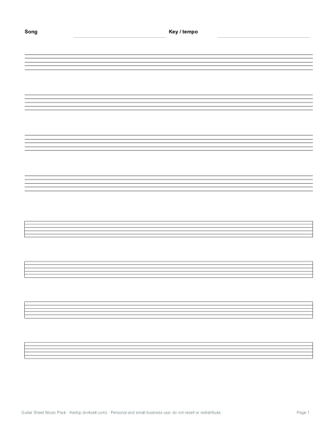 Preview of the first page of Staff + tab (PDF)
